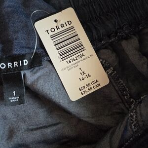 Torrid Navy Chambray Skirt